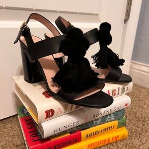 Kate Spade Black Tassel Heels